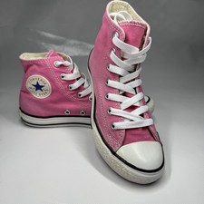 Converse Chuck Taylor All Star High Top Pink Sneakers Shoes Size 2 Young