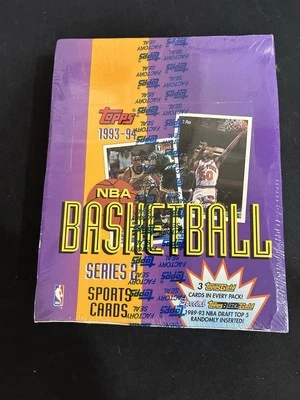 1993-94 Topps Series 2 Rack Wax Box Factory Sealed 24 Packs Michael Jordan Gold - Image 1 of 4