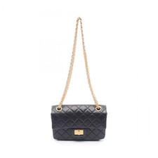 Borsa a tracolla CHANEL 2.55 Mini Matelasse Chain AS0874 pelle nera usata GHW CC