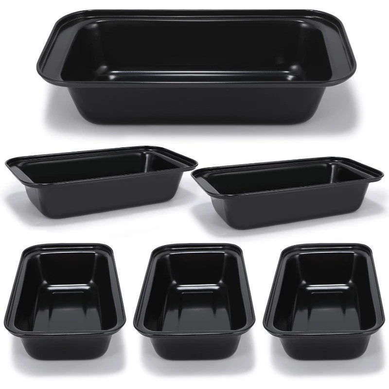 6 Pack Bread Pan Set Non-Stick 8×4 Loaf Pans for Baking Homemade Bread Sourdough