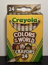 Crayola 24 Count Colors Of The World Nontoxic Crayons One Size Multi Skin Colors