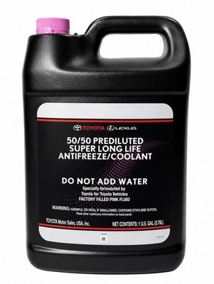 Toyota 00272-SLLC2 6 Gallon Case Pink Super Long Life Coolant 50/50 Antifreeze