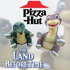 2 Vintage Land Before Time Rubber Puppets 1988 Pizza Hut Littlefoot & Spike