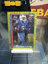 2025 Topps Chrome Football Lime Green Xfractor Joshua Palmer #31 Bills