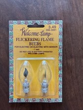 Flickering flame candle bulbs 1 watt 2 bulbs total New Welcome Lamp
