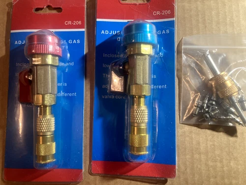 HVAC AC R134A R12 Valve Core High & Low Pressure Quick Remover Install Tool Set