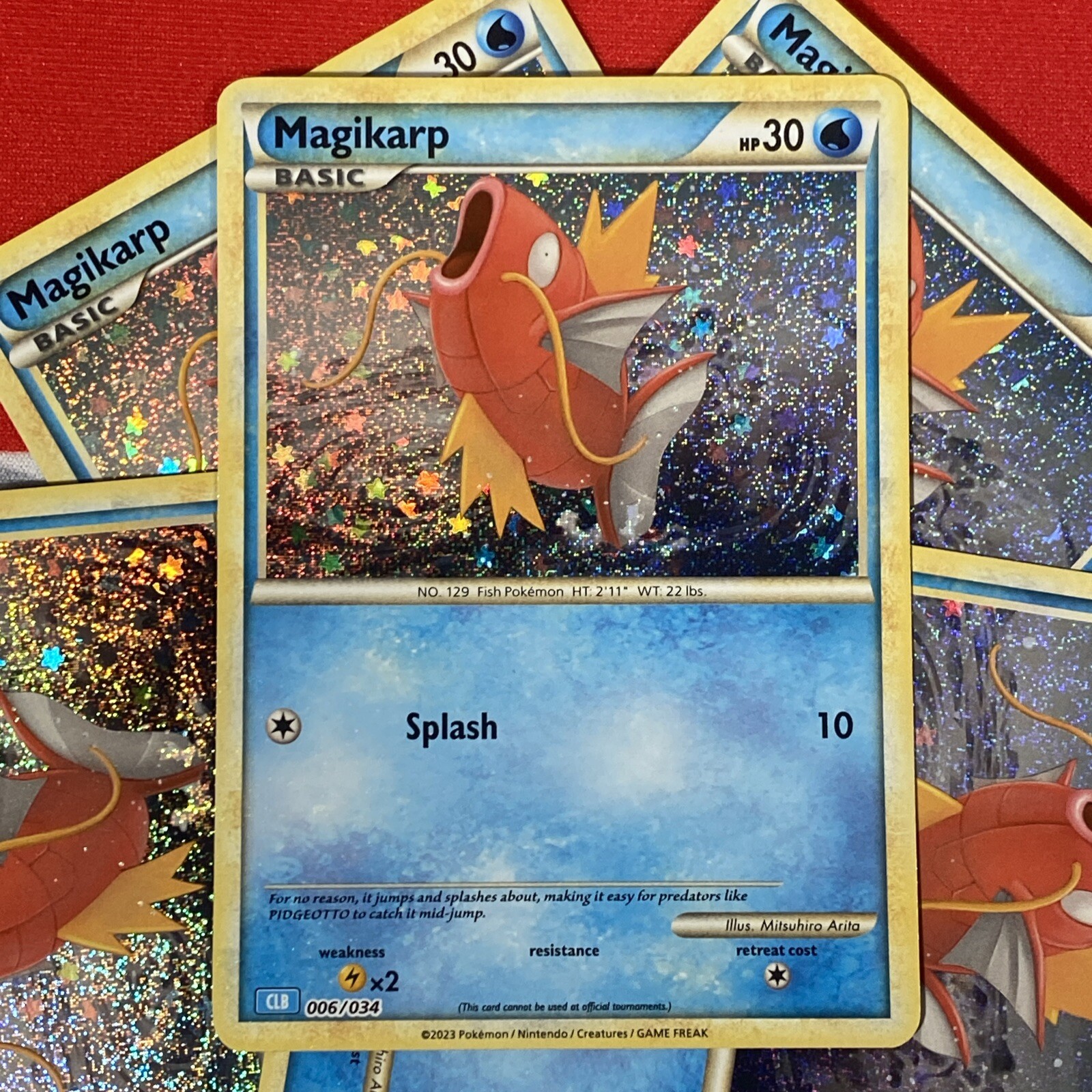 x1 Magikarp 006/034 Holo Classic Collection CLB Promo 2023 Pokemon Card