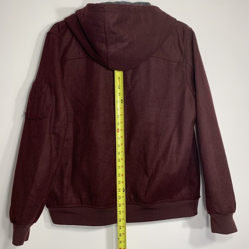 NWT American Rag Men's Burgundy Long-Sleeve Sweater- Jacket Full-Zip Hooded 2XL - Picture 7 of 10