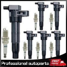 6 Ignition Coil & Iridium Spark Plug Fits For...