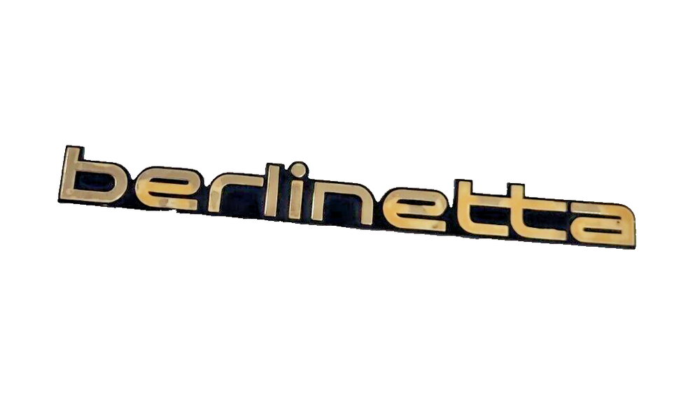 Chevrolet Berlinetta Script Emblem Badge Adhesive Back VTG Nameplate