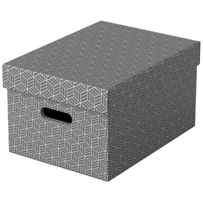 Esselte 628283 3 Esselte Home Aufbewahrungsboxen 17,5 l grau 26,5 x 36,5 x 20,5