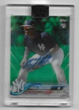 MIGUEL ANDUJAR  2018 TOPPS CLEARLY AUTHENTIC GREEN RC AUTO #CAA-MA 85/99 READ