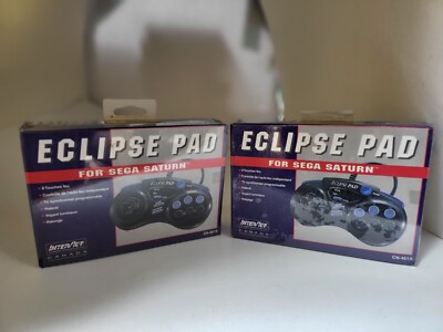 TWO NEW Factory Sealed Eclipse Controllers pads for Sega Saturn      #L19