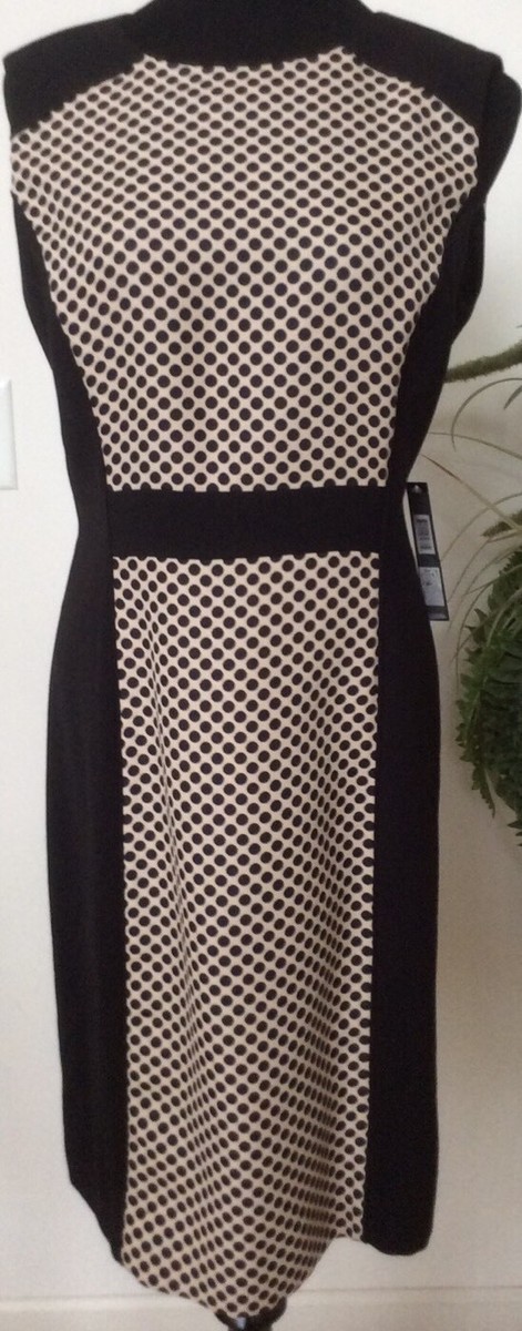 Robe Tahari Noire Avec Bordure Multicolore En Filet - Taille 8 - Occasion Très Bon état