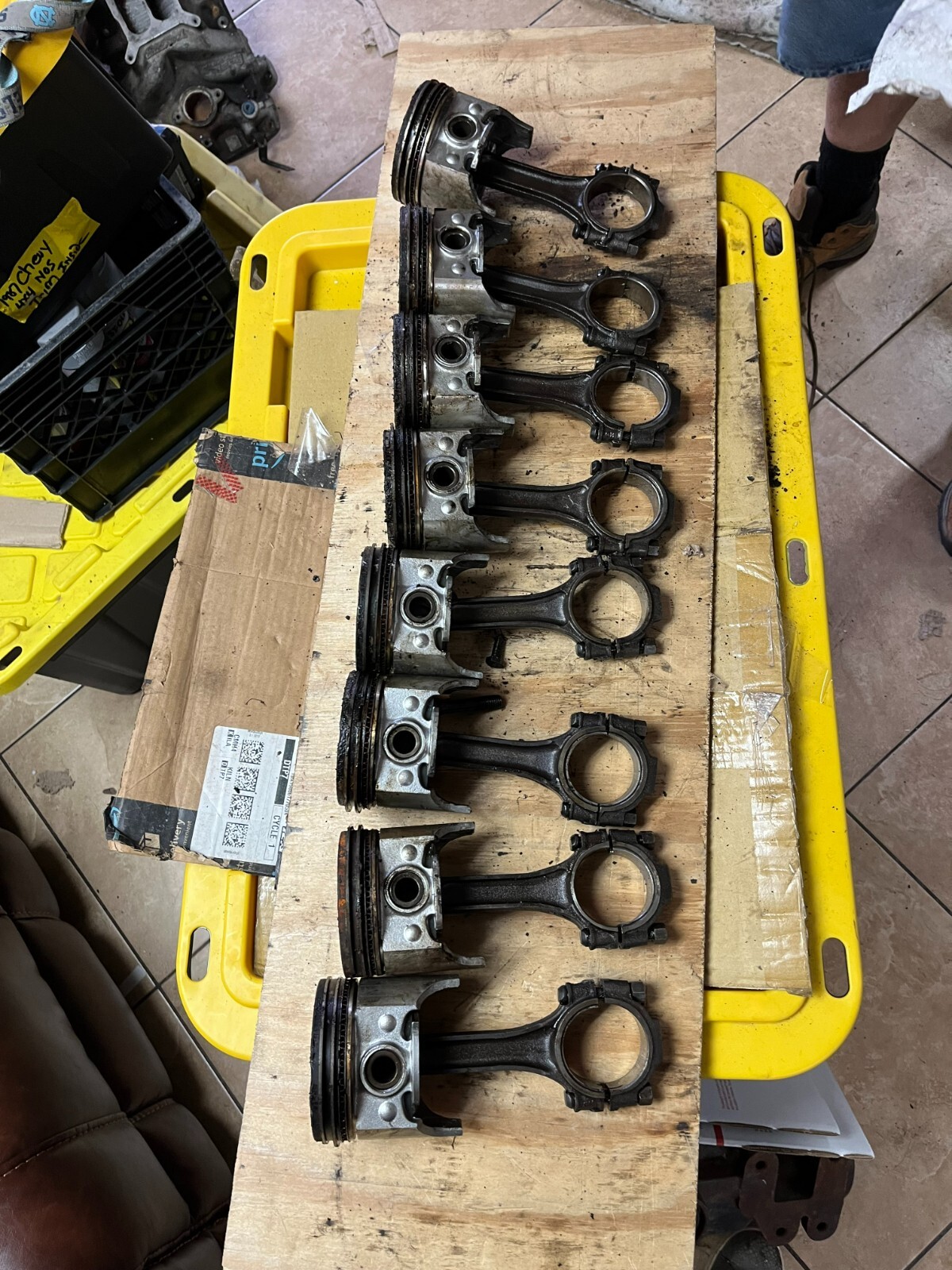 Chevrolet SBC 327 283 Steel Connecting Rods Factory eBay