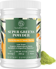 Super Greens Powder Superfood Supplement  Electrolytes  Tonic Herbs  Organic
