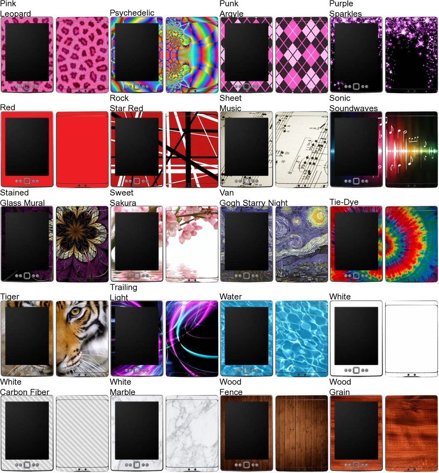 Choose Any 1 Vinyl Decal/Skin for Amazon Kindle 4 WiFi  - Free US Shipping! - Image 3 of 3