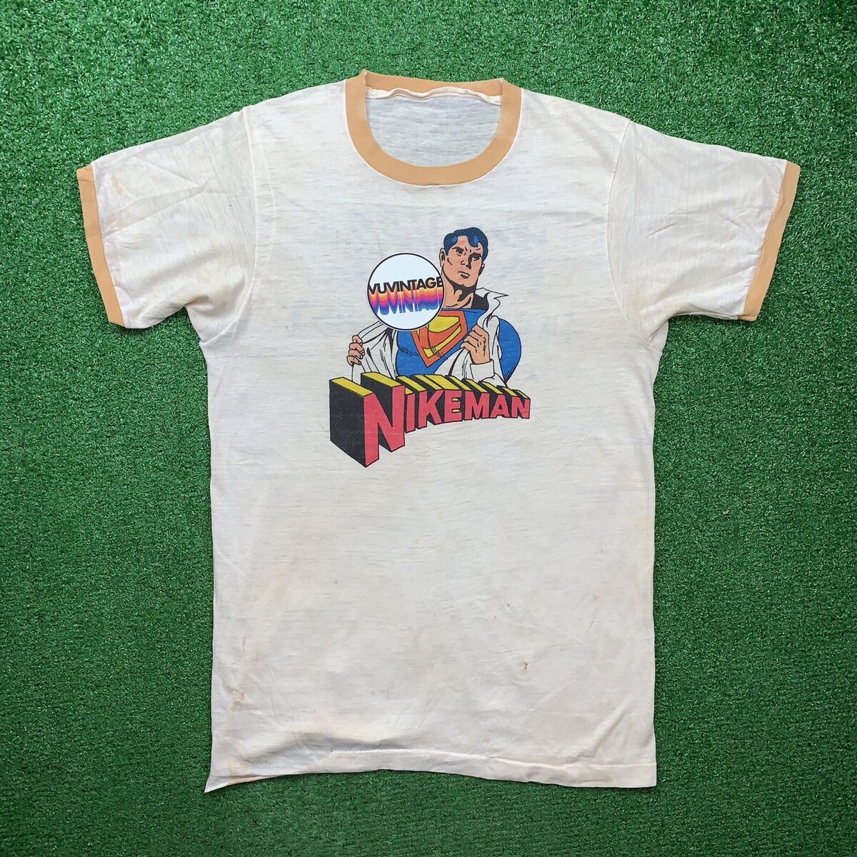NIKEMAN 70s Vintage Nike T Shirt Ringer OG Rare Grail Geisha NIKEMAN 70s Vintage Nike T Shirt Ringer OG Rare Grail Geisha