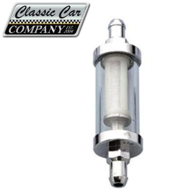 Glas-Benzinfilter auswaschbar 3/8'' 10 mm Ford Chevrolet Kraftstofffilter univers