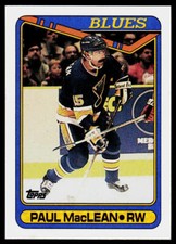 1990-91 Topps #110a Paul MacLean