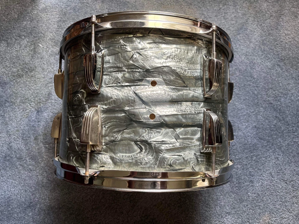 Ludwig 60s Vintage 9x13 Tom Drum Shell Super Classic Original Sky Blue Pearl - Image 2 of 2