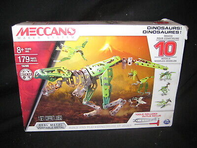 179 PIECES MECCANO BUILDING DINOSAURS MAKER SYSTEMS SPIN MASTER