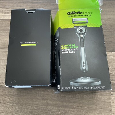 Gillette Labs Razor with Exfoliating Bar, 1 Razor, Stand & Cart/am