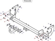 Towtrust Swan Neck Automotive Towbar For Peugeot Traveller Bus 2016-Onwards
