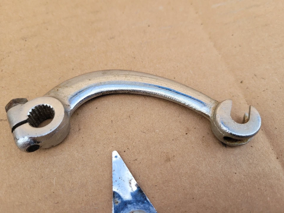 1974 1975 1976 Kawasaki KX125 KX 125 Front Brake Plate Actuator Lever - Imagem 4 de 4