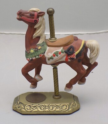 WILLITT CAROUSEL PONY w/ BRASS BASE AMMERICANA COLLECTION