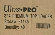 Case of 1,000-3" X 4" Premium Toploads-Toploaders 35pt Ultra PRO Brand 40/25