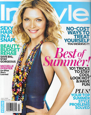 In Style Magazine Michelle Pfeiffer Summer Fashion Marion Cotillard Kristen Bell