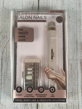 Finishing Touch Flawless Salon Nail Total Manicure Pedicure Tool