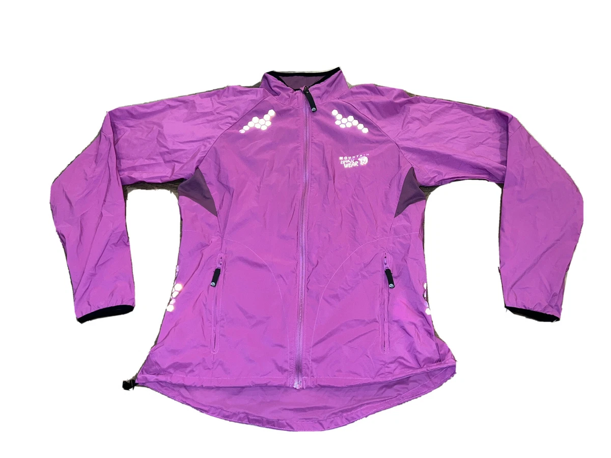Mountain Hardwear Womens Purple Geist Full Zip 3M Reflective Jacket Size XS