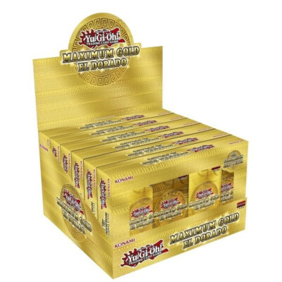 YUGIOH - DISPLAY = 6 TUCKBOX - MAXIMUM GOLD EL DORADO -DEUTSCH 1. AUFLAGE KONAMI