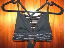 PINK VICTORIA'S SECRET ULTIMATE BLACK BRA, WIRELESS , CLOTH LINING,SIZE XS ,NICE
