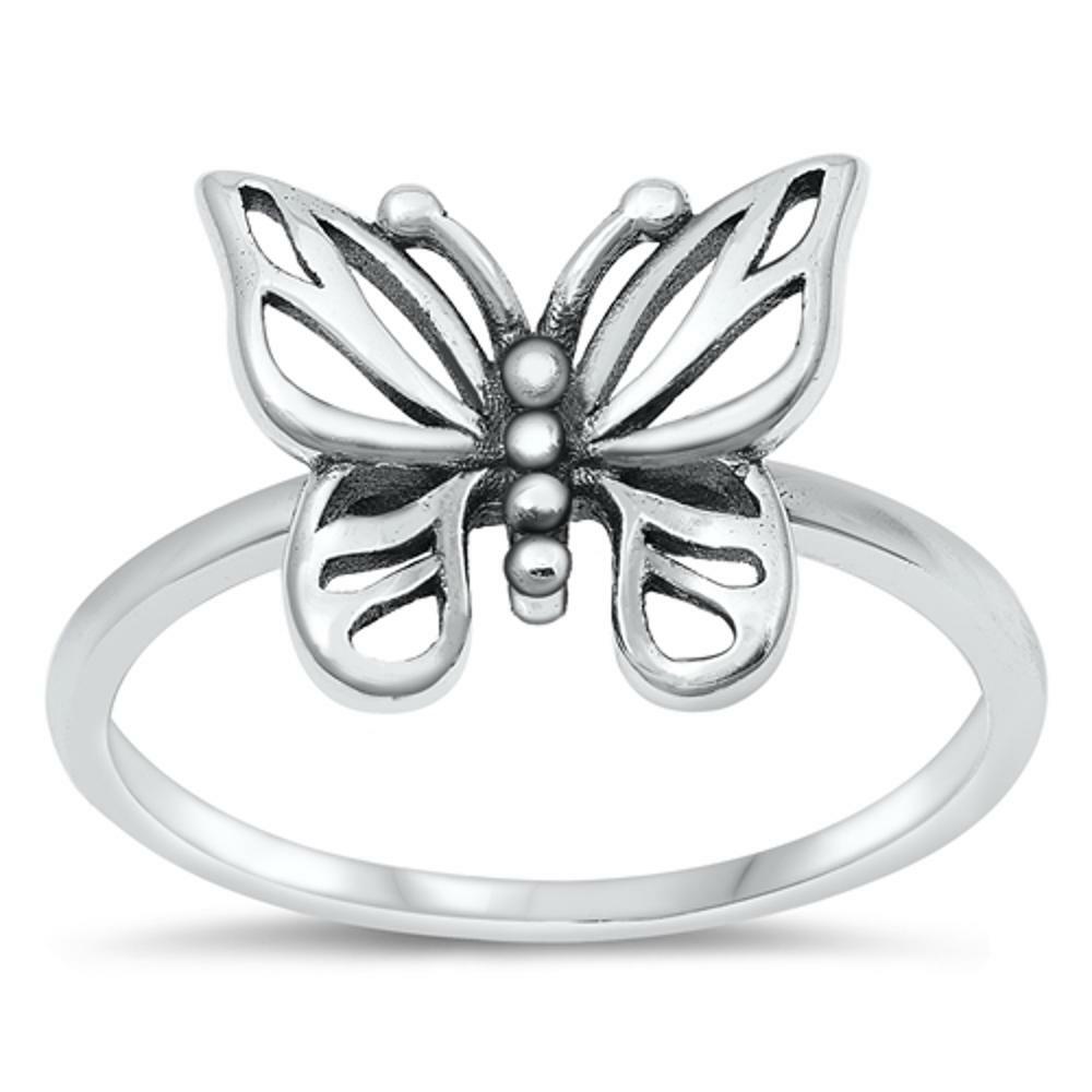 Monarch Butterfly Love Beautiful Ring New Sterling Silver Band Sizes  4-10