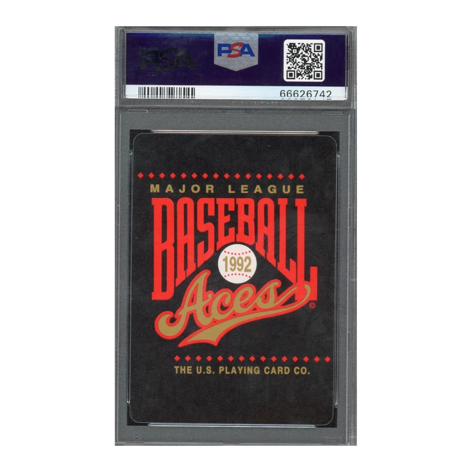 1992 U.S. Playing Cards Aces 8 Hearts Cal Ripken PSA 10 gem mt mint hof pop 14 - Image 2 of 2