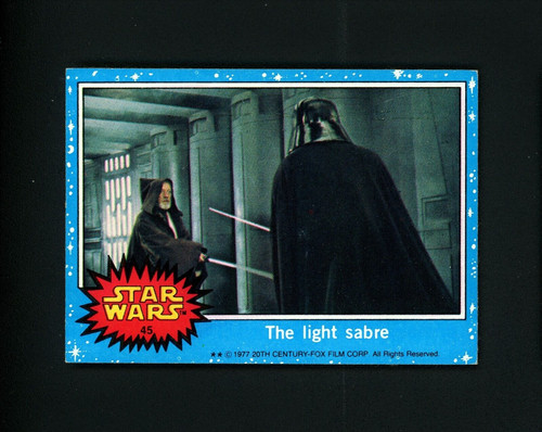 1977 Topps Star Wars #45 The light sabre — Raw