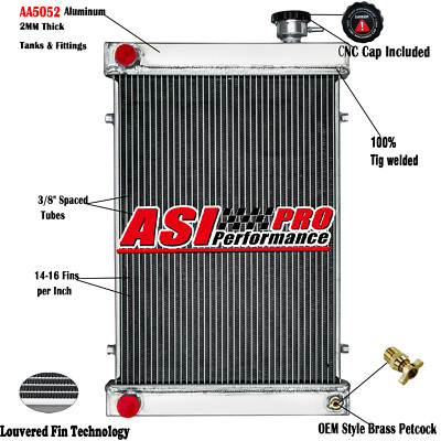 3 Row Radiator for Lincoln Welder Vantage 400 500 500I Models CAG31154 G31154