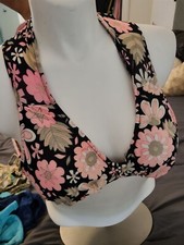 Vintage 1960s Catalina Women's Bikini Top Sixties Flower Design