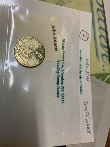 2007-d, United States, John Adams, Gold Toned Dollar Coin. - Picture 3 of 3