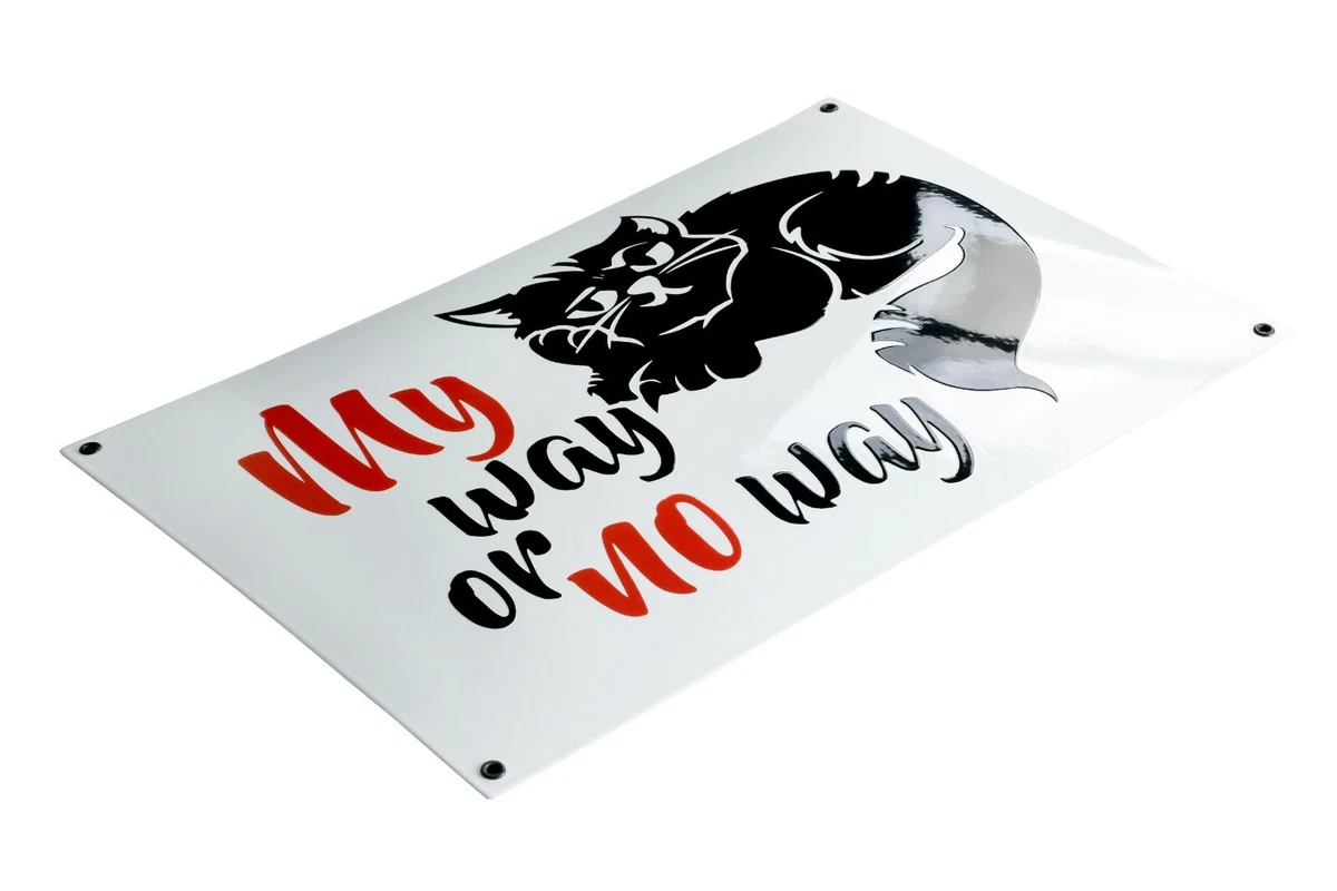 MY WAY OR NO WAY Kunst 30x45 cm EMAILSCHILD Poster Design Bild | Wandbild 