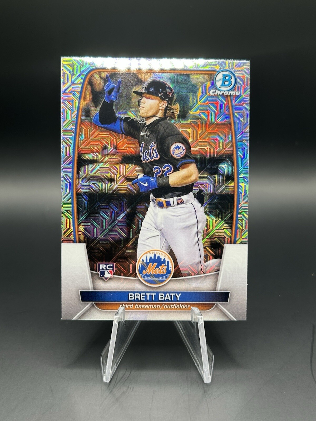2023 Bowman -  Chrome Mojo Refractor #80 Brett Baty (RC)
