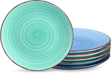 Vancasso Bonita Dinner Plates Set of 6, 10.5 Inch Scratch Resistant Ceramic Set,