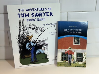 THE ADVENTURES OF TOM SAWYER STUDY GUIDE Alisa Thomas With Book Mark Twain NEW