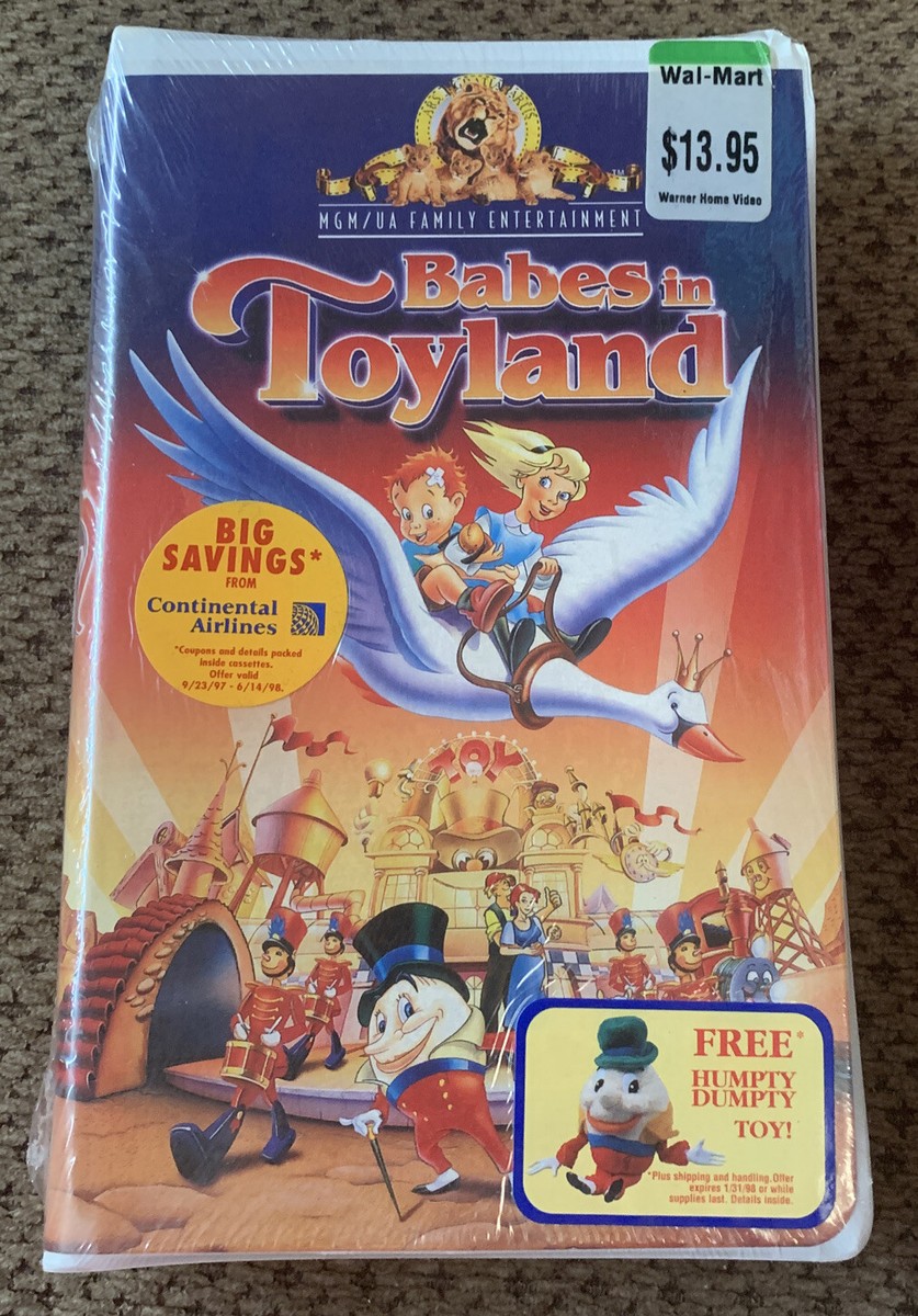 Vintage Babes in Toyland VHS 1997 Clam Shell MGM Family