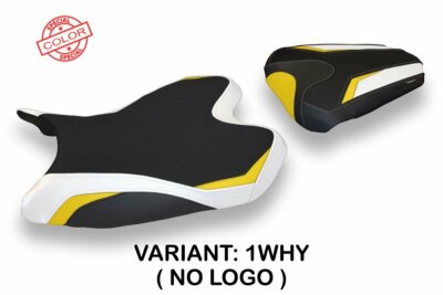 Passend Für YAMAHA R6 2008-2016 Tappezzeria Italia Sitzbezug WEISS - GELB 1581