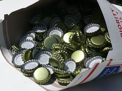 576 Lined Bottle Caps Bottling Beer Home Brew Brewing New Gold FREE SHIPPING!!!