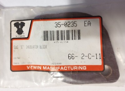 V-Twin Carburetor Insulator Block Harley-Davidson NOS 35-0235 (L